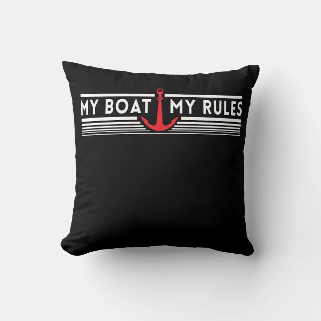 Coussin Mon bateau mes règles (Recto)