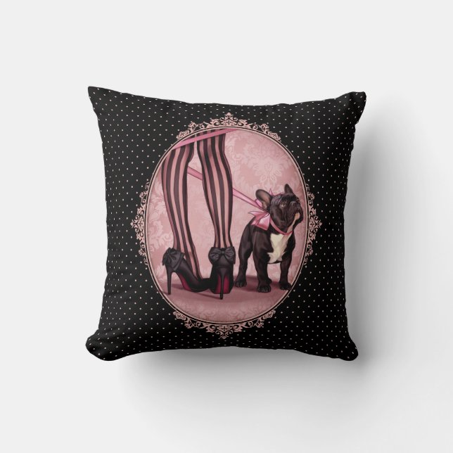 Coussin Mon bouledogue français (Recto)