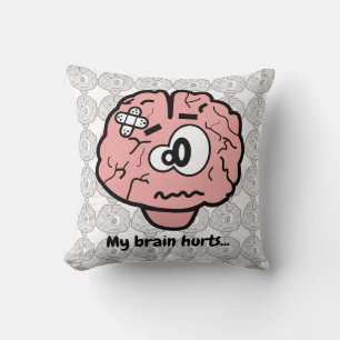 Coussin Mon cerveau me fait mal