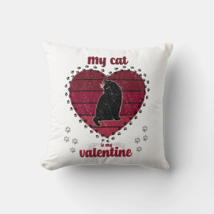 Coussin Mon Chat Est Ma Saint Valentin   Cadeaux de Saint 