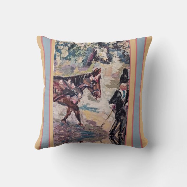 Coussin mon cheval style renoir Thaillow Pillow (Verso)