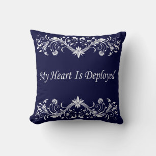 Coussin Mon coeur est déployé