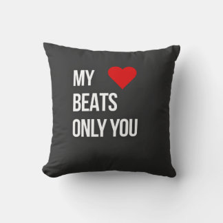 Coussin Mon cœur ne bat que pour toi