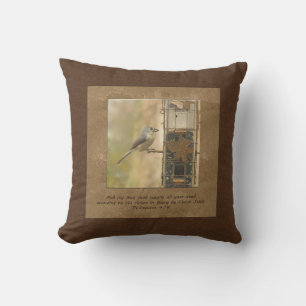 Coussin Mon Dieu fournira tous vos besoins en oiseaux