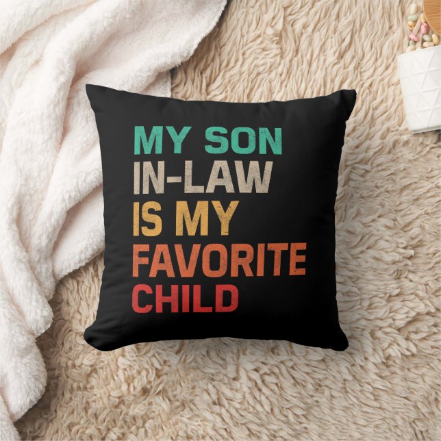 Coussin Mon Fils En Droit Est Mon Enfant Préféré (Couverture)