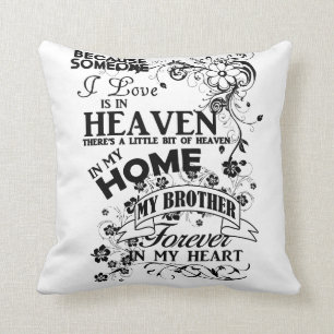 Coussin Mon Frère, En Mémoire Amoureuse, Souvenir