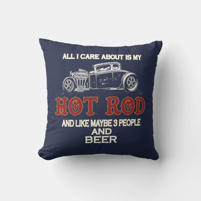 Coussin Mon hot rod (Recto)