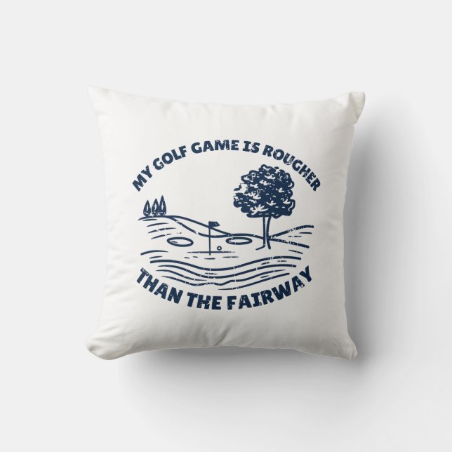Coussin Mon Jeu De Golf Est Plus Rigoureux Amoureux De Gol (Recto)