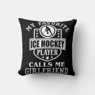 Coussin Mon Joueur De Hockey Favori M'Appelle Une Petite A