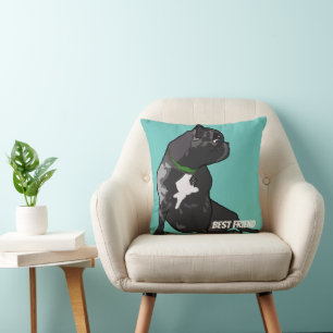 Coussin Mon meilleur ami, bulldog français