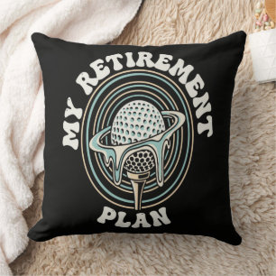 Coussin Mon Plan De Retraite Golfe Retraité Golfeur