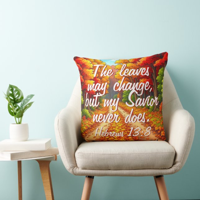 Coussin Mon sauveur ne change jamais (Chaise)