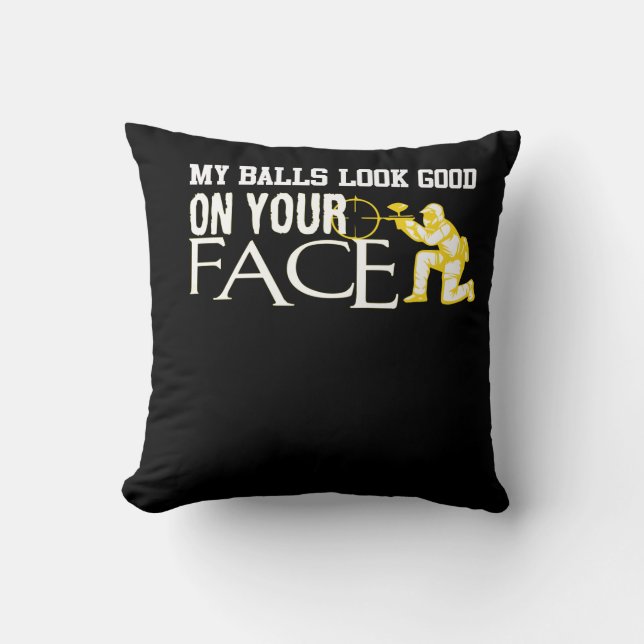 Coussin Mon sembler de boule bon sur votre Paintball de (Recto)