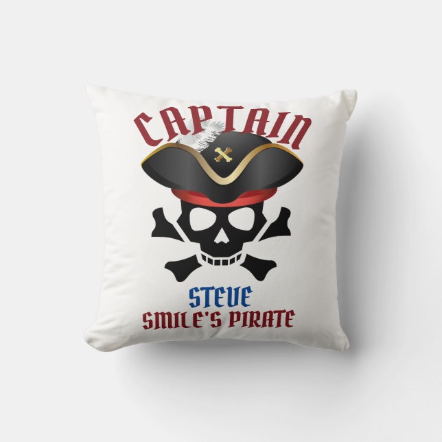 Coussin Mon trésor | International Talk Like a Pirate day (Recto)