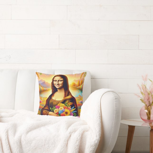 Coussin Mona avec des fleurs (Canapé)