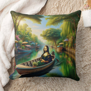Coussin Mona en bateau en Thaïlande