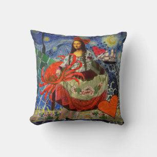 Coussin Mona Lisa Fun Zodiaque Fantaisiste 
