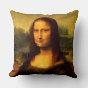 Coussin Mona Lisa Pixellée