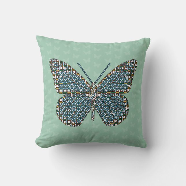 Coussin monarque marocain (Recto)