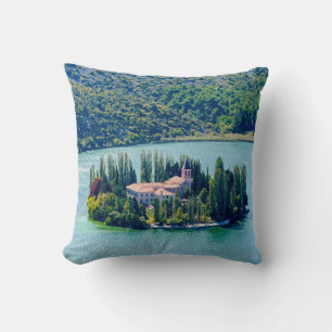 Coussin Monastère de Visovac à Krka NP - Croatie