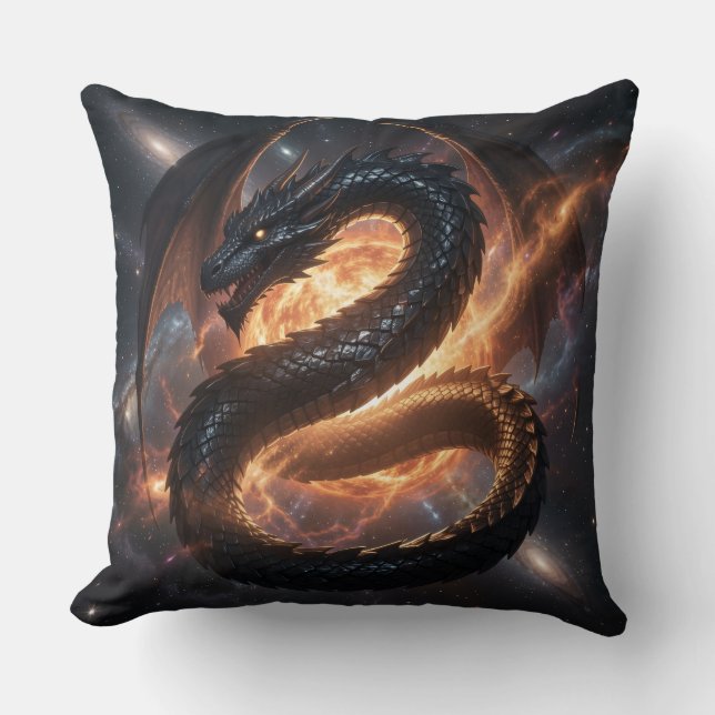 Coussin Monde des dragons – Le royaume du feu et de la mag (Recto)