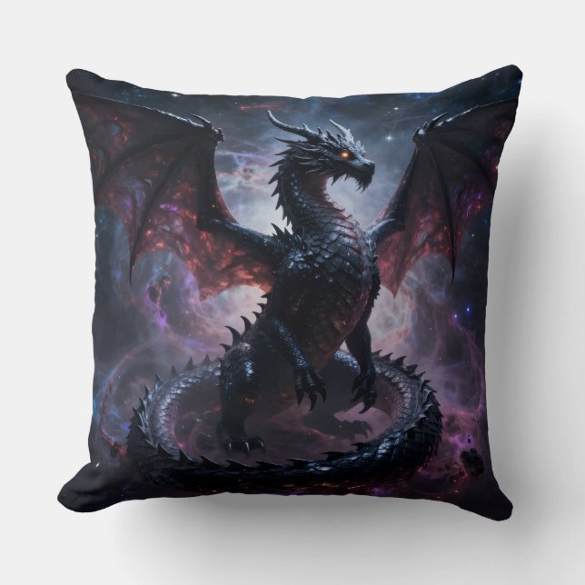 Coussin Monde des dragons – Le royaume du feu et de la mag (Recto)