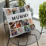 Coussin Monde meilleur maman | Collage de photos<br><div class="desc">Cherchez-vous le cadeau parfait pour la Fête des Mères ? Ne cherchez pas plus loin que ce coussin de collage 12 photos unique! Montrez votre amour et votre reconnaissance pour les mères spéciales, maman, maman, maman, maman, maman, maman, et pas ou bonus parents dans votre vie. Customisez le coussin avec...</div>