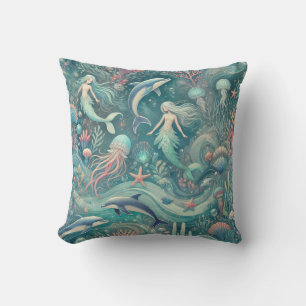 Coussin Monde sous-marin fantastique