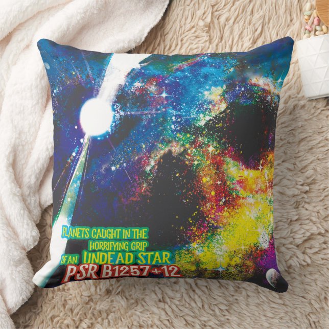 Coussin Mondes Zombie Galaxie d'Halloween (Couverture)