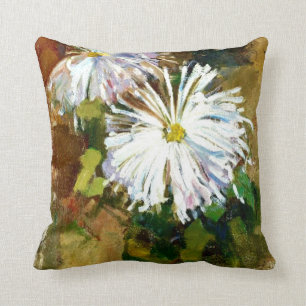 Coussin Mondrian - Deux chrysanthèmes