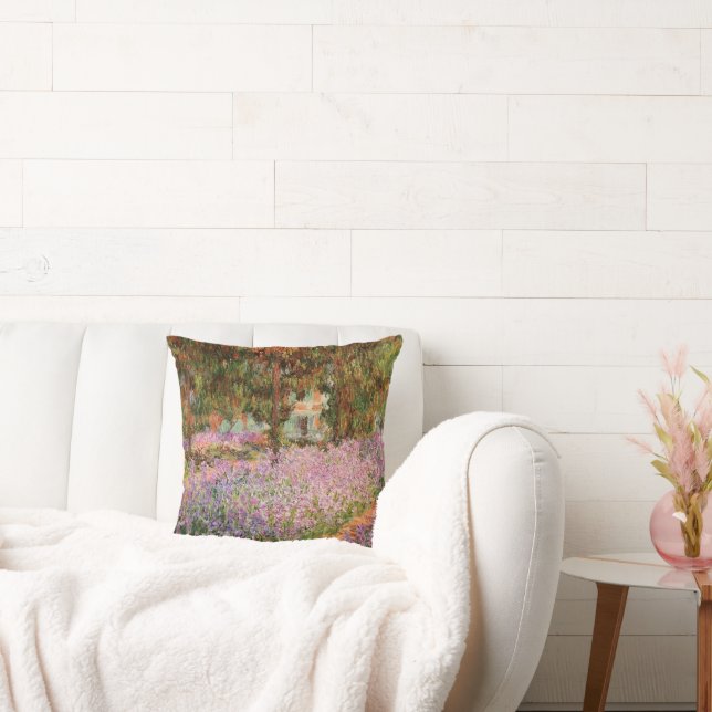 Coussin Monet - Iris dans le jardin de Monet (Canapé)