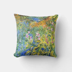 Coussin Monet - Irises 3, peinture d'art,