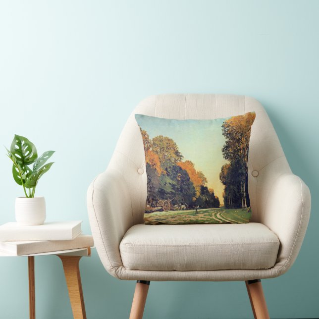 Coussin Monet - La route de Chailly à Fontainebleau (Chaise)