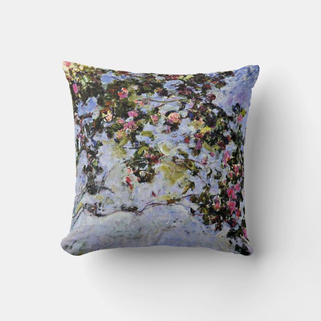 Coussin Monet - Le Rose Bush (Recto)