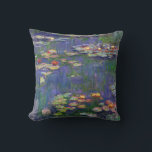Coussin Monet Water Lilies Chef-d'oeuvre Peinture<br><div class="desc">Monet Water Lilies - Ce tableau Monet classique a été peint par Claude Monet en 1916. Il fait partie de sa célèbre collection de nénuphars où il peint dans son jardin à Giverney,  France. Un tableau de chef-d'oeuvre.</div>