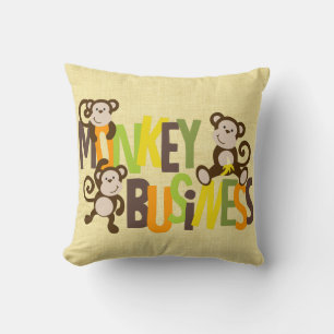 Coussin Monkey Business