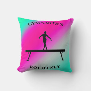 Coussin Monnaie de balance de gymnastique et Fuchsia