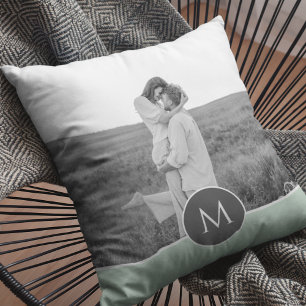 Coussin Monnaie Pastel minimaliste Nom et photo personnali