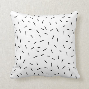 Coussin Monochrome   Arroseurs noirs et blancs réversibles