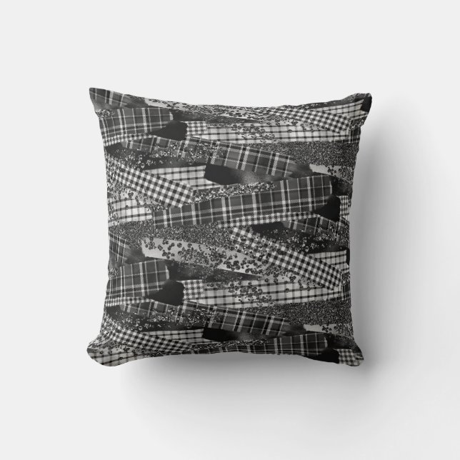 Coussin Monochrome Patchwork Accent (Recto)