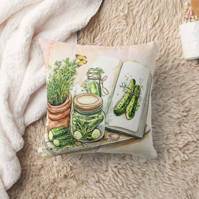 Coussin Monogram Dill & Cucumber Picken Cuisine Confort (Couverture)