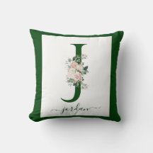 Monogram Floral Letter J