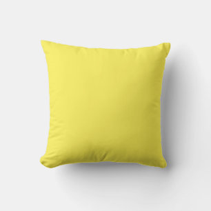 Coussin MONOGRAM jaune uni personnalisé