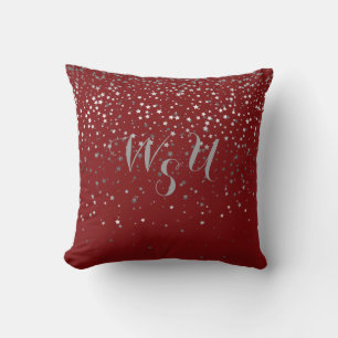 Coussin Monogram Petite Gray Stars 16x16 Coussin-Rouge