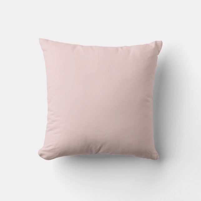 Coussin MONOGRAM solide rose pâle personnalisé (Recto)