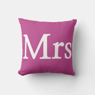 Coussin Monogramme avec les initiales des noms de Madame e