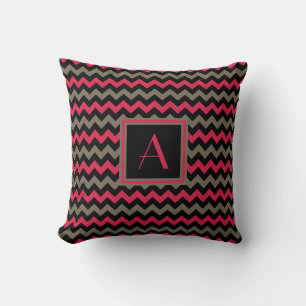 Coussin Monogramme Brown noir et foncé