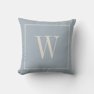 Coussin Monogramme Chic Initiale Douce Maison de Campagne