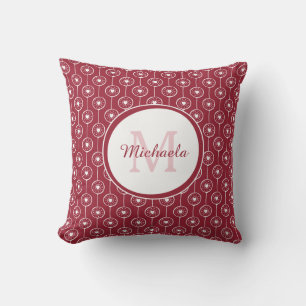 Coussin Monogramme Cœur Rouge