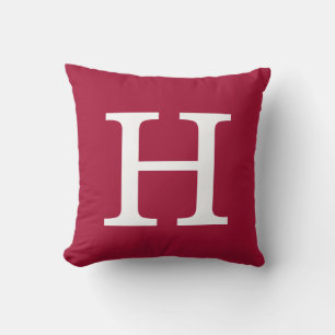 Coussin Monogramme Crimson